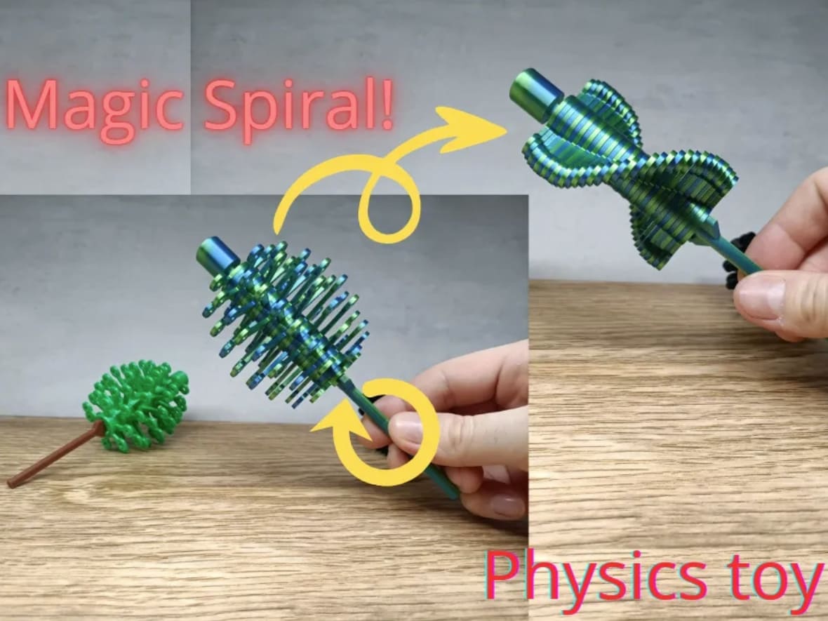 3d printed fidget toy_magic spiral fidget toy